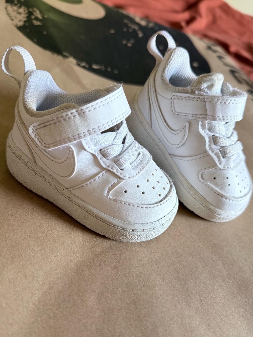 Nike Baby 2c White Velcro Sneakers